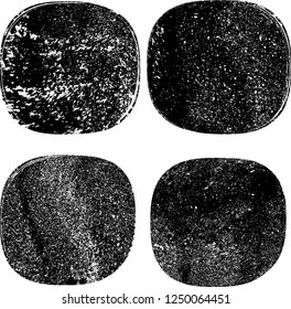 Grunge post Stamps Collection, Circles. Banners, Insignias , Logos, Icons, Labels and Badges Set . vector distress textures.blank shapes.