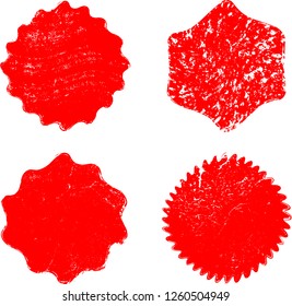 Grunge post Stamps Collection, Circles. Banners, Insignias , Logos, Icons, Labels and Badges Set . vector distress textures.blank shapes.