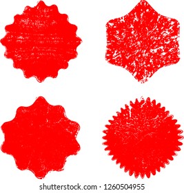 Grunge post Stamps Collection, Circles. Banners, Insignias , Logos, Icons, Labels and Badges Set . vector distress textures.blank shapes.