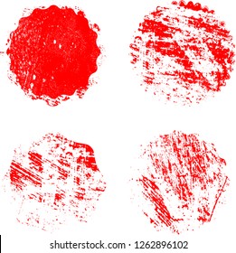 Grunge post Stamps Collection, Circles. Banners, Insignias , Logos, Icons, Labels and Badges Set . vector distress textures.blank shapes.