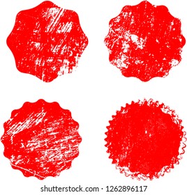 Grunge post Stamps Collection, Circles. Banners, Insignias , Logos, Icons, Labels and Badges Set . vector distress textures.blank shapes.