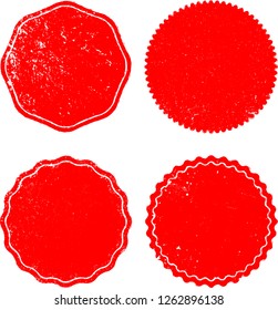 Grunge post Stamps Collection, Circles. Banners, Insignias , Logos, Icons, Labels and Badges Set . vector distress textures.blank shapes.