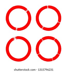 Grunge post Stamps Collection, Circles. Banners, Insignias , Logos, Icons, Labels and Badges Set . vector distress textures.blank shapes.