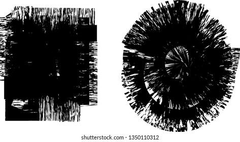 Grunge post Stamps Collection, Circles. Banners, Insignias , Logos, Icons, Labels and Badges Set . vector distress textures.blank shapes.