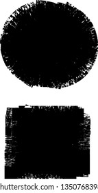 Grunge post Stamps Collection, Circles. Banners, Insignias , Logos, Icons, Labels and Badges Set . vector distress textures.blank shapes.