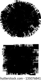 Grunge post Stamps Collection, Circles. Banners, Insignias , Logos, Icons, Labels and Badges Set . vector distress textures.blank shapes.