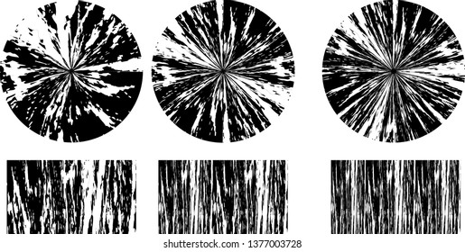 Grunge post Stamps Collection, Circles. Banners, Insignias , Logos, Icons, Labels and Badges Set . vector distress textures.blank shapes.