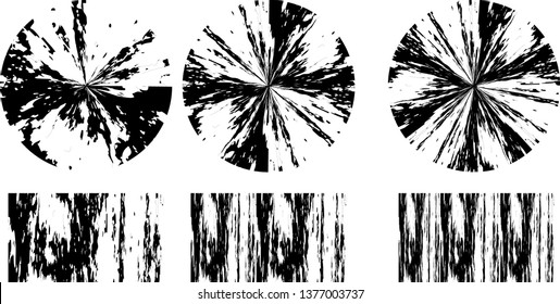 Grunge post Stamps Collection, Circles. Banners, Insignias , Logos, Icons, Labels and Badges Set . vector distress textures.blank shapes.
