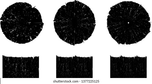 Grunge post Stamps Collection, Circles. Banners, Insignias , Logos, Icons, Labels and Badges Set . vector distress textures.blank shapes.