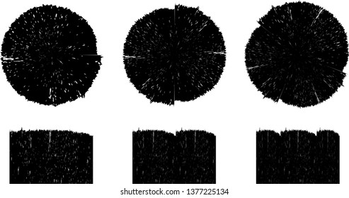 Grunge post Stamps Collection, Circles. Banners, Insignias , Logos, Icons, Labels and Badges Set . vector distress textures.blank shapes.