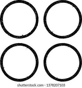 Grunge post Stamps Collection, Circles. Banners, Insignias , Logos, Icons, Labels and Badges Set . vector distress textures.blank shapes.