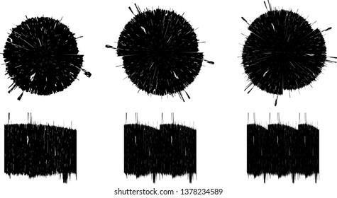 Grunge post Stamps Collection, Circles. Banners, Insignias , Logos, Icons, Labels and Badges Set . vector distress textures.blank shapes.