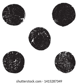 Grunge post Stamps Collection, Circles. Banners, Insignias , Logos, Icons, Labels and Badges Set . vector distress textures.blank shapes.