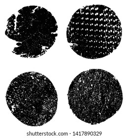 Grunge post Stamps Collection, Circles. Banners, Insignias , Logos, Icons, Labels and Badges Set . vector distress textures.blank shapes.