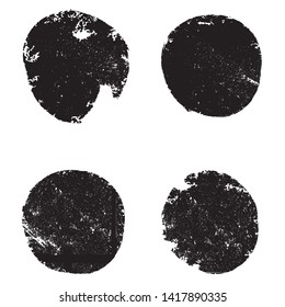 Grunge post Stamps Collection, Circles. Banners, Insignias , Logos, Icons, Labels and Badges Set . vector distress textures.blank shapes.