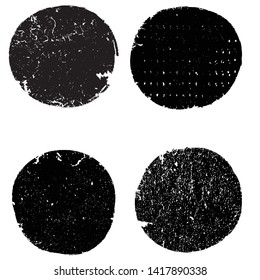 Grunge post Stamps Collection, Circles. Banners, Insignias , Logos, Icons, Labels and Badges Set . vector distress textures.blank shapes.