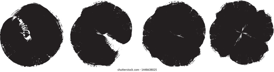 Grunge post Stamps Collection, Circles. Banners, Insignias , Logos, Icons, Labels and Badges Set . vector distress textures.blank shapes.