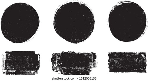 Grunge post Stamps Collection, Circles. Banners, Insignias , Logos, Icons, Labels and Badges Set . vector distress textures.blank shapes.