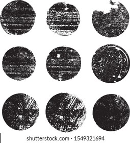 Grunge post Stamps Collection, Circles. Banners, Insignias , Logos, Icons, Labels and Badges Set . vector distress textures.blank shapes.
