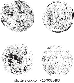 Grunge post Stamps Collection, Circles. Banners, Insignias , Logos, Icons, Labels and Badges Set . vector distress textures.blank shapes.