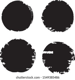 Grunge post Stamps Collection, Circles. Banners, Insignias , Logos, Icons, Labels and Badges Set . vector distress textures.blank shapes.