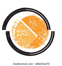 Grunge post Stamps Collection, Circles. Banners, Insignias , Logos, Icons, Labels and Badges Set . vector distress textures.blank shapes.Title box