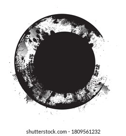 Grunge post Stamps Collection, Circles. Banners, Insignias , Logos, Icons, Labels and Badges Set . vector distress textures.blank shapes.