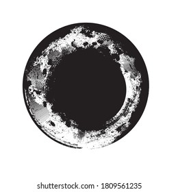 Grunge Post Stamps Collection, Circles. Banner, Insignien, Logos, Symbole, Labels und Badges Set . Vektor-Distress-Texturen.leere Formen.