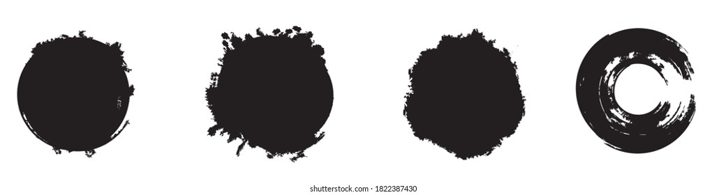 Grunge post Stamps Collection, Circles. Banners, Insignias , Logos, Icons, Labels and Badges Set . vector distress textures.blank shapes.