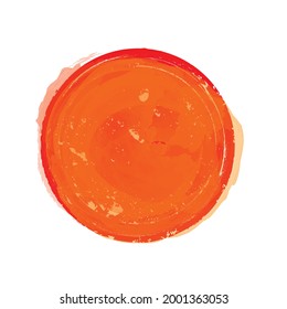 Grunge Post Stamps Collection, Circles. Rote Sonne. Japanischer Stil. Banner, Insignien, Logos, Symbole, Labels und Badges Set . Vektor-Distress-Texturen.leere Formen.