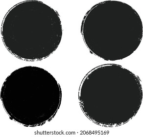 Grunge post Stamps Collection, Circles. Banners, Insignias , Logos, Icons, Labels and Badges Set . vector distress textures.blank shapes.