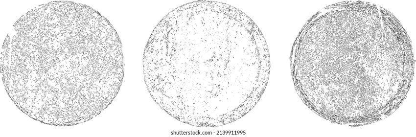 Grunge post Stamps Collection, Circles. Banners, Insignias , Logos, Icons, Labels and Badges Set . vector distress textures.blank shapes.