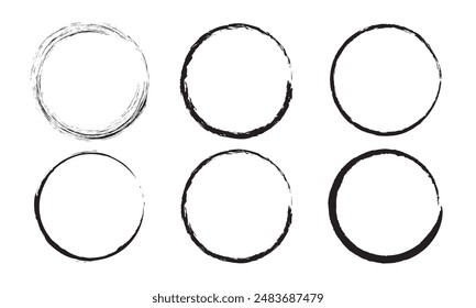 Grunge post Stamps Collection, Circles. Banners, Insignias , Logos, Icons, Labels and Badges Set . vector distress textures.blank shapes.