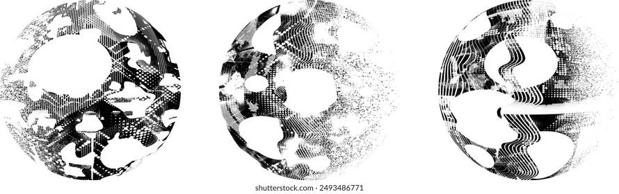 Grunge post Stamps Collection, Circles. Banners, Insignias , Logos, Icons, Labels and Badges Set . vector distress textures.blank shapes.