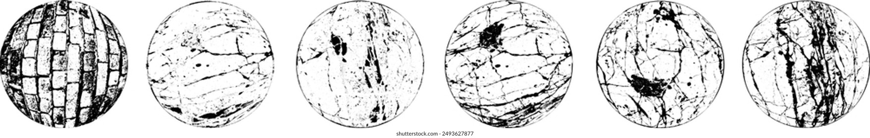 Grunge post Stamps Collection, Circles. Banners, Insignias , Logos, Icons, Labels and Badges Set . vector distress textures.blank shapes.