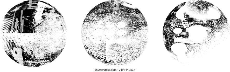 Grunge post Stamps Collection, Circles. Banners, Insignias , Logos, Icons, Labels and Badges Set . vector distress textures.blank shapes.