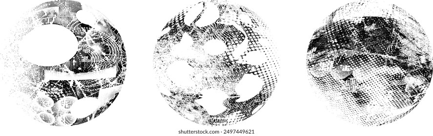 Grunge post Stamps Collection, Circles. Banners, Insignias , Logos, Icons, Labels and Badges Set . vector distress textures.blank shapes.