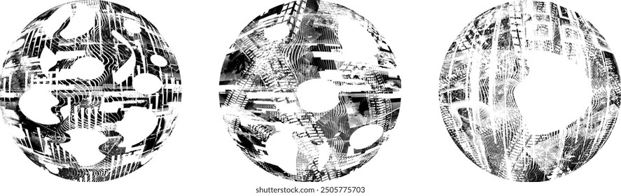 Grunge post Stamps Collection, Circles. Banners, Insignias , Logos, Icons, Labels and Badges Set . vector distress textures.blank shapes.