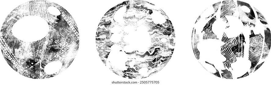 Grunge post Stamps Collection, Circles. Banners, Insignias , Logos, Icons, Labels and Badges Set . vector distress textures.blank shapes.