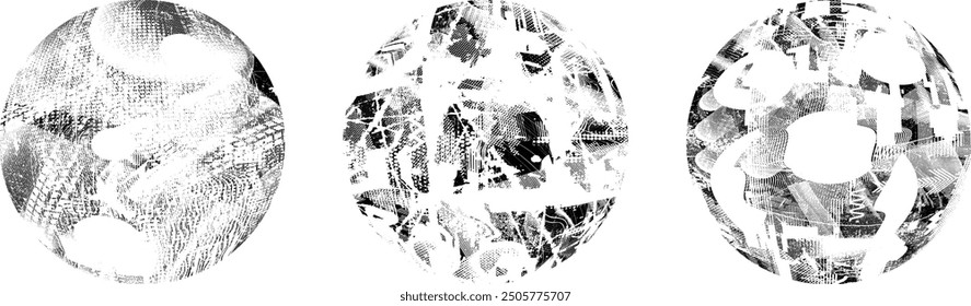 Grunge post Stamps Collection, Circles. Banners, Insignias , Logos, Icons, Labels and Badges Set . vector distress textures.blank shapes.