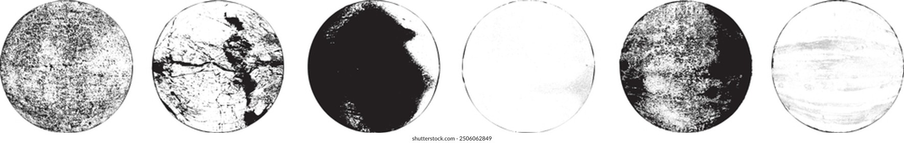 Grunge post Stamps Collection, Circles. Banners, Insignias , Logos, Icons, Labels and Badges Set . vector distress textures.blank shapes.