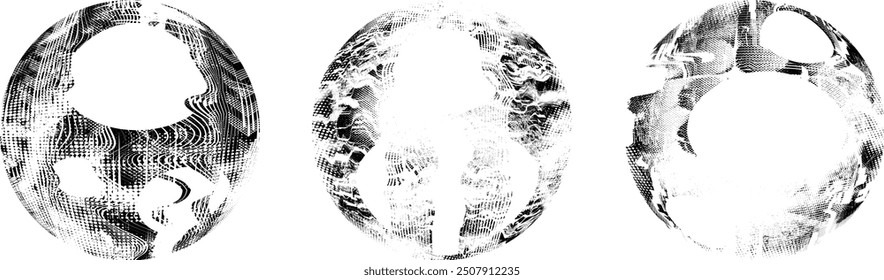 Grunge post Stamps Collection, Circles. Banners, Insignias , Logos, Icons, Labels and Badges Set . vector distress textures.blank shapes.