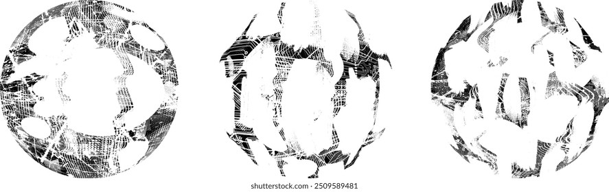 Grunge Post Coleção de Selos, Círculos. Banners, Insignias , Logotipos, Ícones, Rótulos e Emblemas . vetores aflige texturas.formas em branco.
