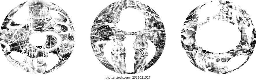 Grunge post Stamps Collection, Circles. Banners, Insignias , Logos, Icons, Labels and Badges Set . vector distress textures.blank shapes.