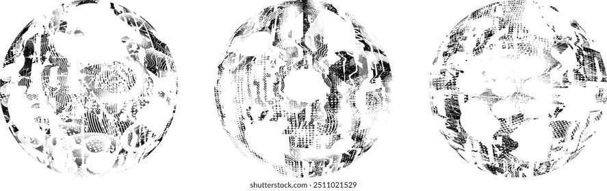 Grunge Post Coleção de Selos, Círculos. Banners, Insignias , Logotipos, Ícones, Rótulos e Emblemas . vetores aflige texturas.formas em branco.