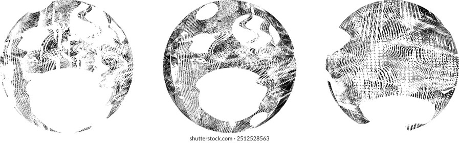 Grunge Post Coleção de Selos, Círculos. Banners, Insignias , Logotipos, Ícones, Rótulos e Emblemas . vetores aflige texturas.formas em branco.