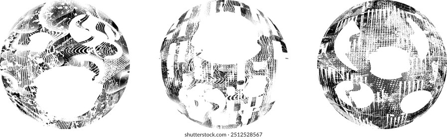 Grunge Post Coleção de Selos, Círculos. Banners, Insignias , Logotipos, Ícones, Rótulos e Emblemas . vetores aflige texturas.formas em branco.