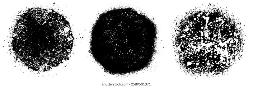 Grunge post Stamps Collection, Circles. Banners, Insignias , Logos, Icons, Labels and Badges Set . vector distress textures.blank shapes.