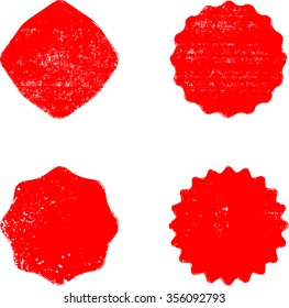 Grunge post Stamps Collection, Circles. Banners, Insignias , Logos, Icons, Labels and Badges Set . vector distress textures.blank shapes.