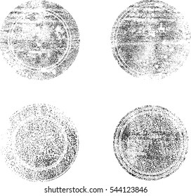 Grunge post Stamps Collection, Circles. Banners, Insignias , Logos, Icons, Labels and Badges Set . vector distress textures.blank shapes.